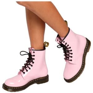 Dr martens combat woman’s pink boots